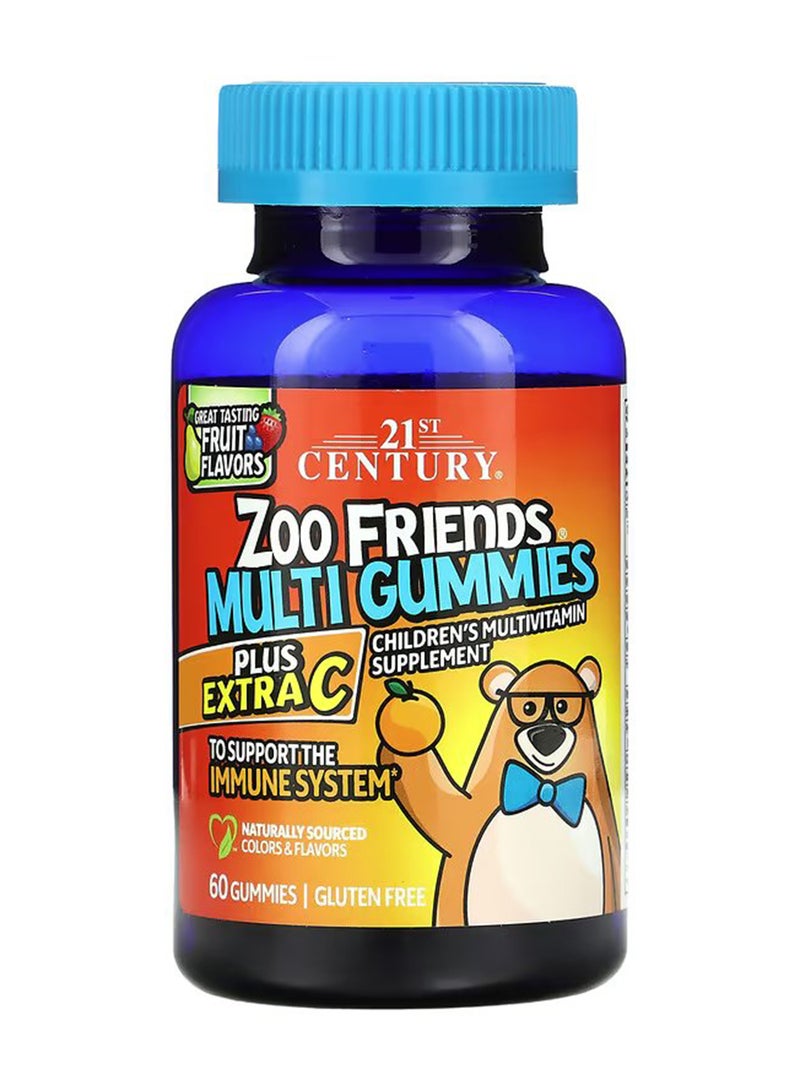 القرن الحادي والعشرون ميني بيرز بلس إكسترا C لصحة الأطفال بنكهة الحمضيات، 60 قرصاً قابلاً للمضغ - Image 1